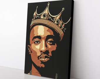 Tupac Canvas Etsy