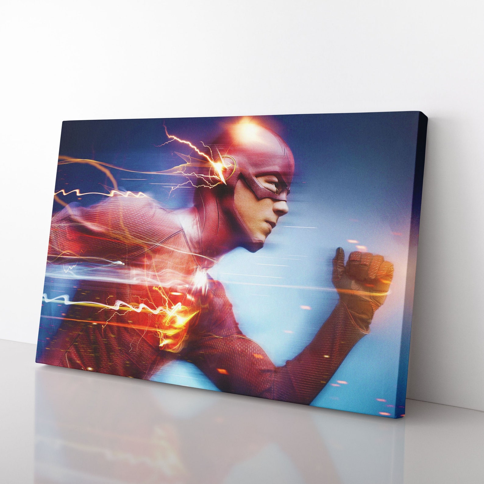 The Flash Canvas Art Print The Flash Poster The Flash Etsy
