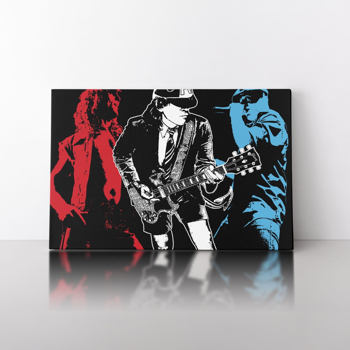 AC DC Canvas Print Ac Dc Poster Ac Dc Painting Ac Dc | Etsy