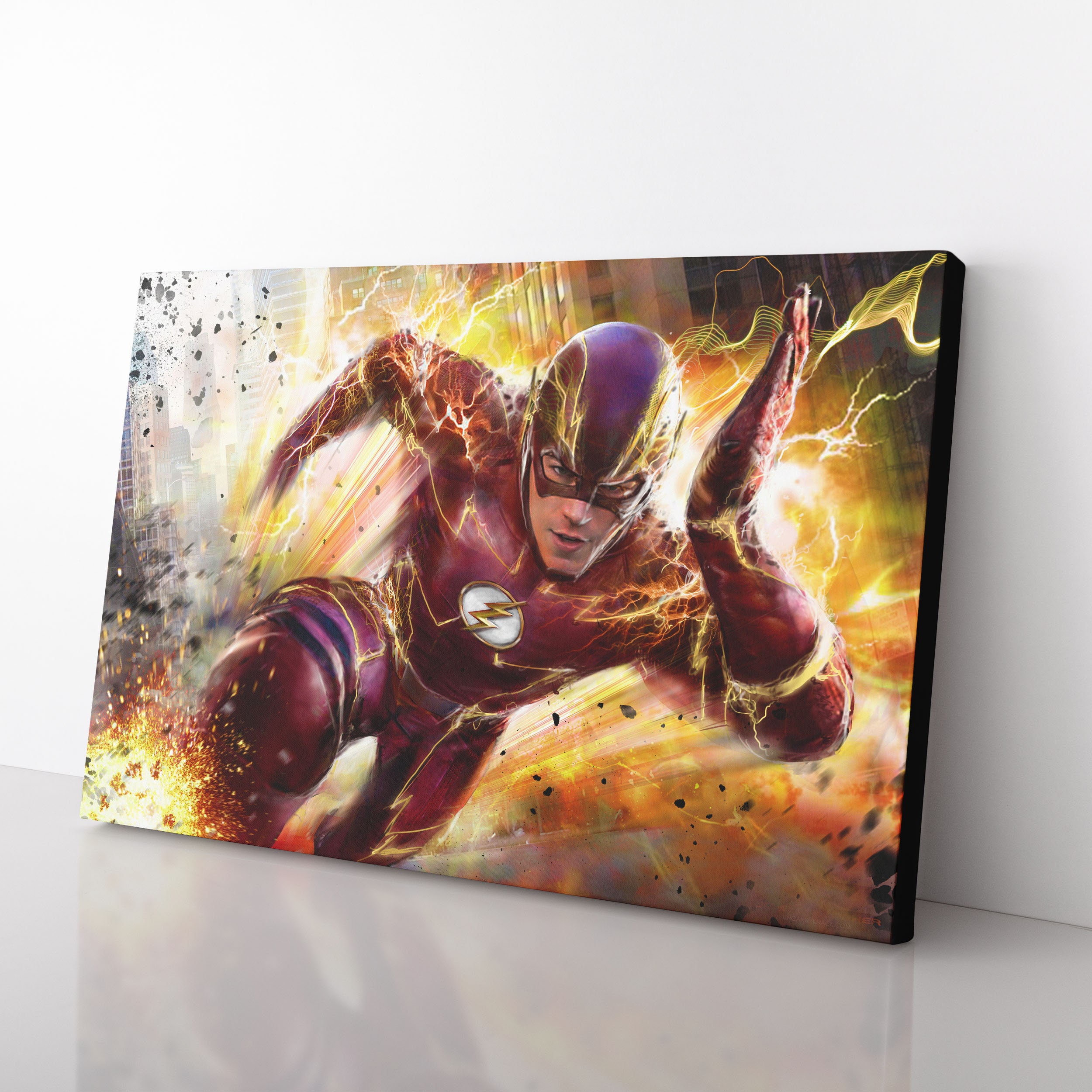 The Flash Canvas Art Print The Flash Poster The Flash Etsy