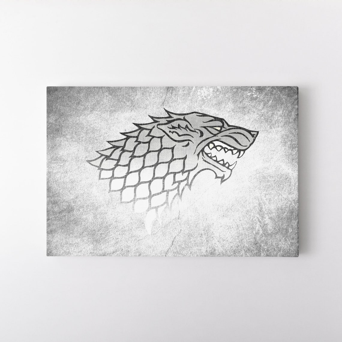 House Stark Canvas Print Game of Thrones Poster House Etsy