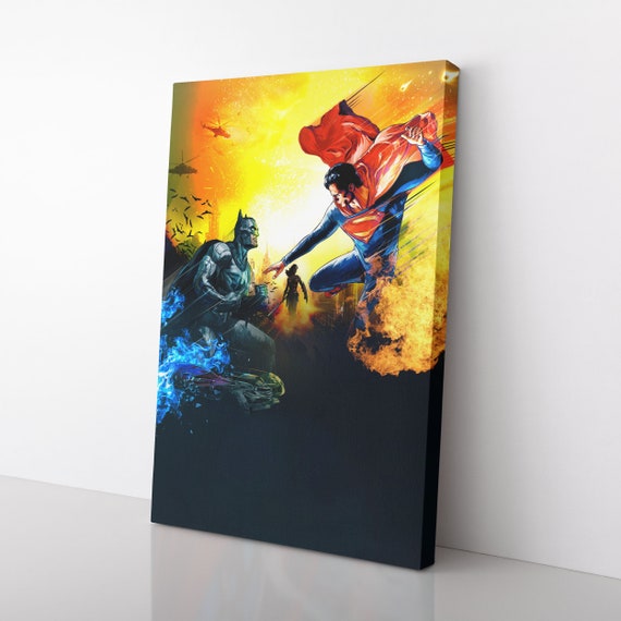 Batman Superman Poster or Canvas