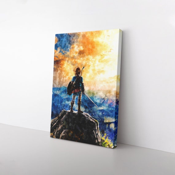Legend Of Zelda Canvas Print Breath Of The Wild Poster Etsy