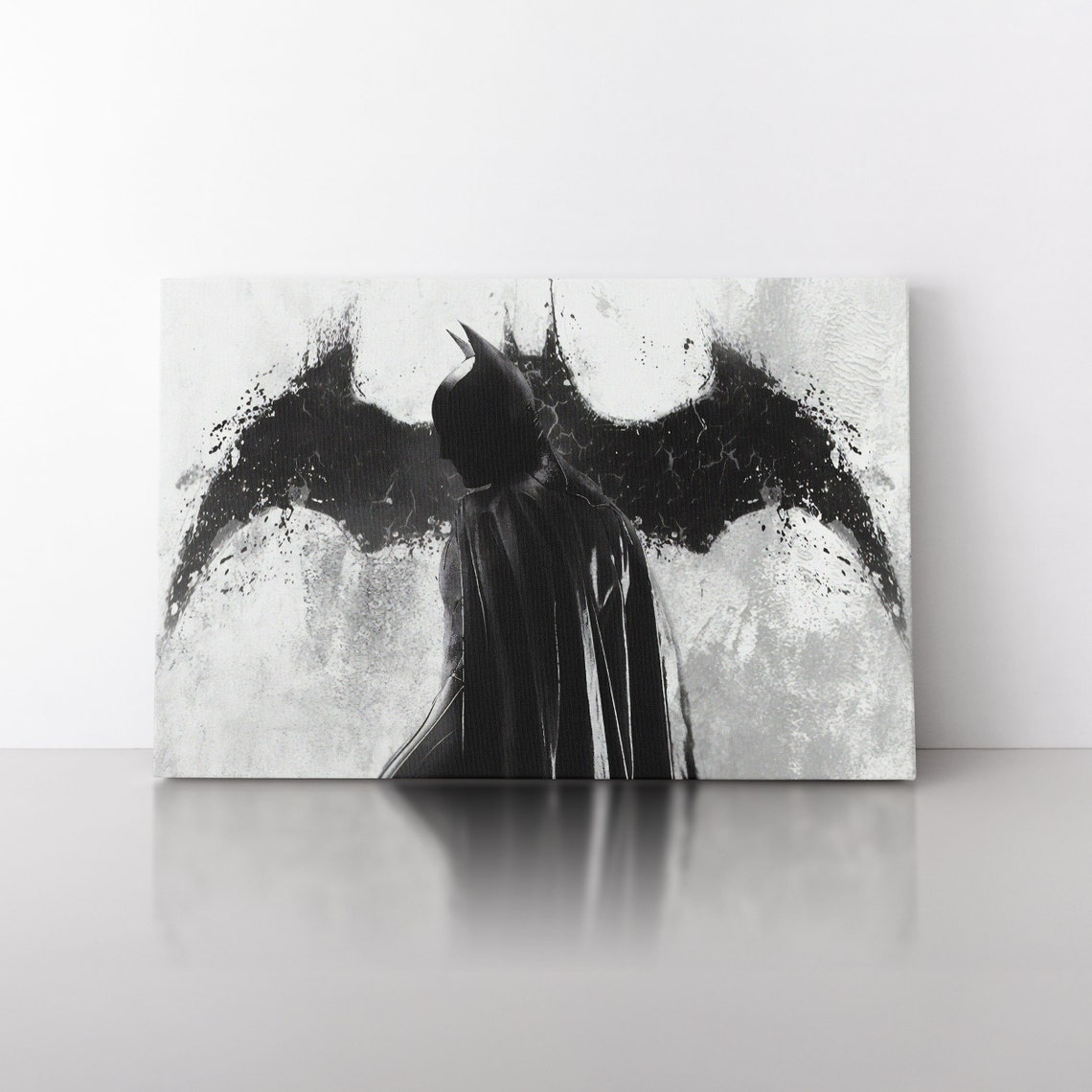 Batman Canvas Print Batman Dark Knight Poster Batman Bat Etsy