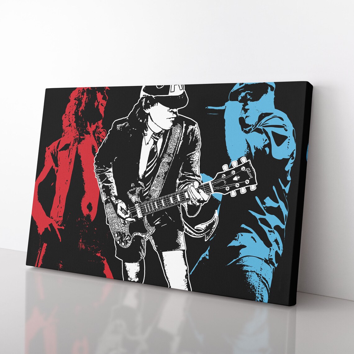 AC DC Canvas Print Ac Dc Poster Ac Dc Painting Ac Dc | Etsy