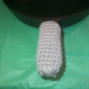 Cast Iron Skillet Handle Cover - 100% Cotton - Extra Thick - 4.75&quot;x1.75&quot; - Gray - READY TO SHIP!