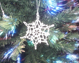 Crochet Snowflake #3 Christmas Tree Ornament Decoration