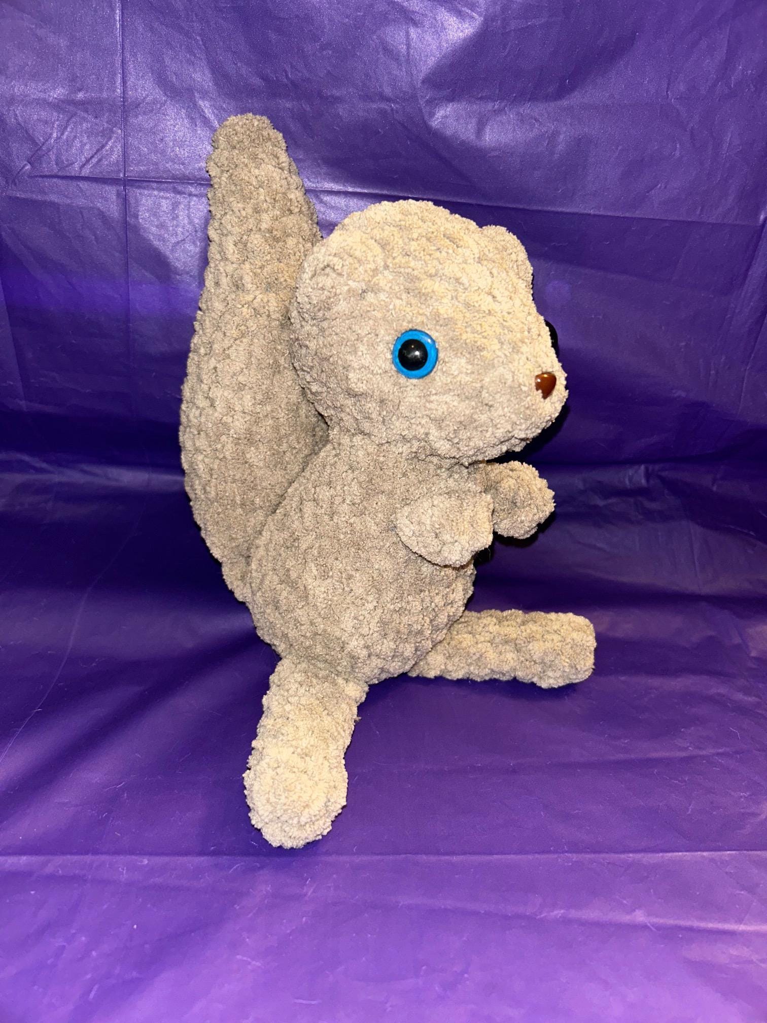 Stella the Squirrel - Crochet Stuffed Animal Plushie/Amigurumi
