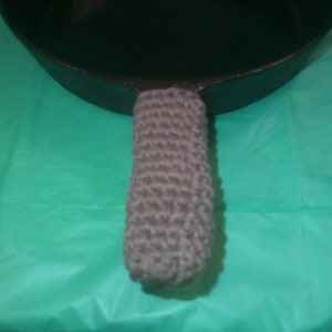 Cast Iron Skillet Handle Cover - 100% Cotton - Extra Thick - 4.75&quot;x1.75&quot; - Brown - READY TO SHIP!
