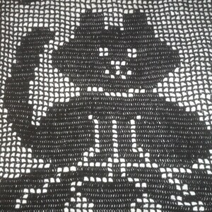 Kat in de Pompoen Patch Rechthoekige Gehaakte Halloween Tafel Runner-Zwart-56 "x18" - KLAAR OM TE VERZENDEN! afbeelding 3