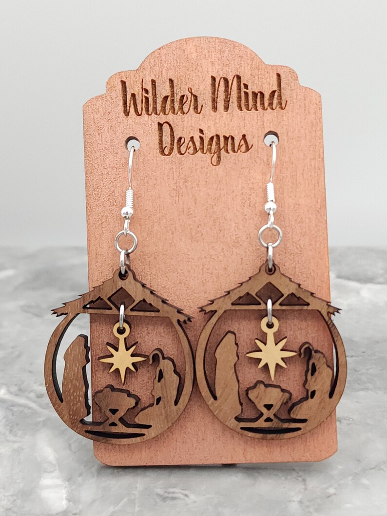 Nativity Earrings Christmas Earrings Religious Earrings Etsy