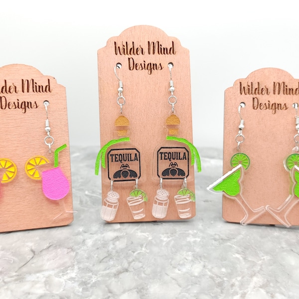 Tequila Earrings, Margarita Earrings, Tequila Shot, Tequila, 21st Birthday Gift, Cinco De Mayo Earrings, Alcohol Earrings, Daiquiri Earrings