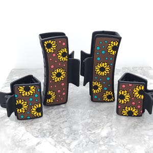 Sunflower Hair Clip, Claw Clip, Flower Hair Clip, Hair Accessories, Sunflower Outfit, Cute Clips, Cute Hair Accessories, Summer Outfit