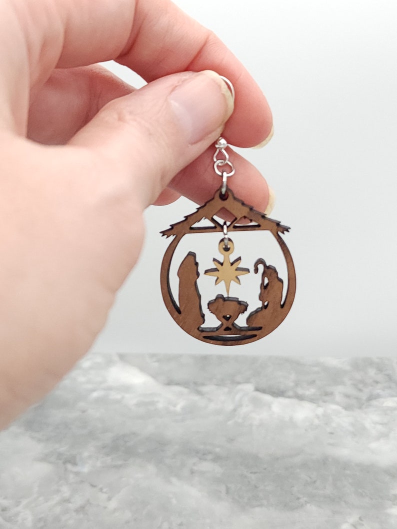 Nativity Earrings Christmas Earrings Religious Earrings Etsy