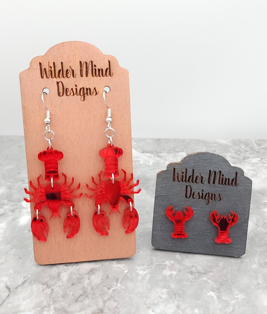 Lobster Earrings, Lobster Gift, Lobster Claw, Beach Earrings, Summer