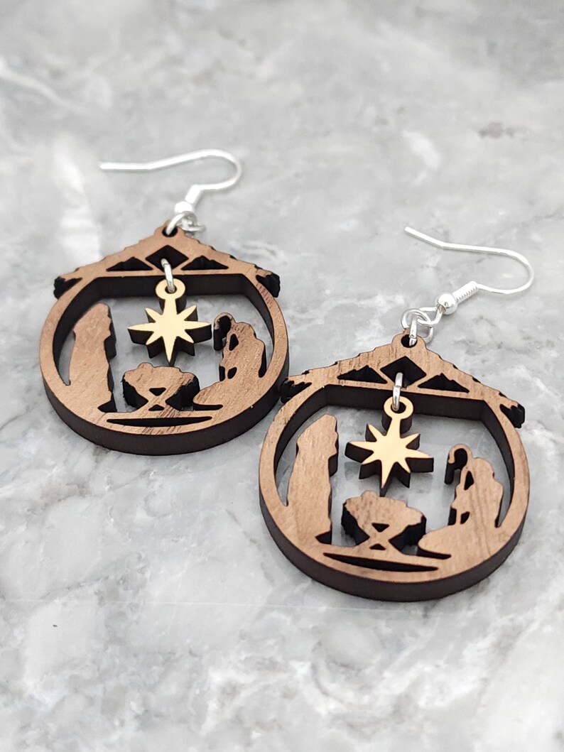 Nativity Earrings Christmas Earrings Religious Earrings Etsy