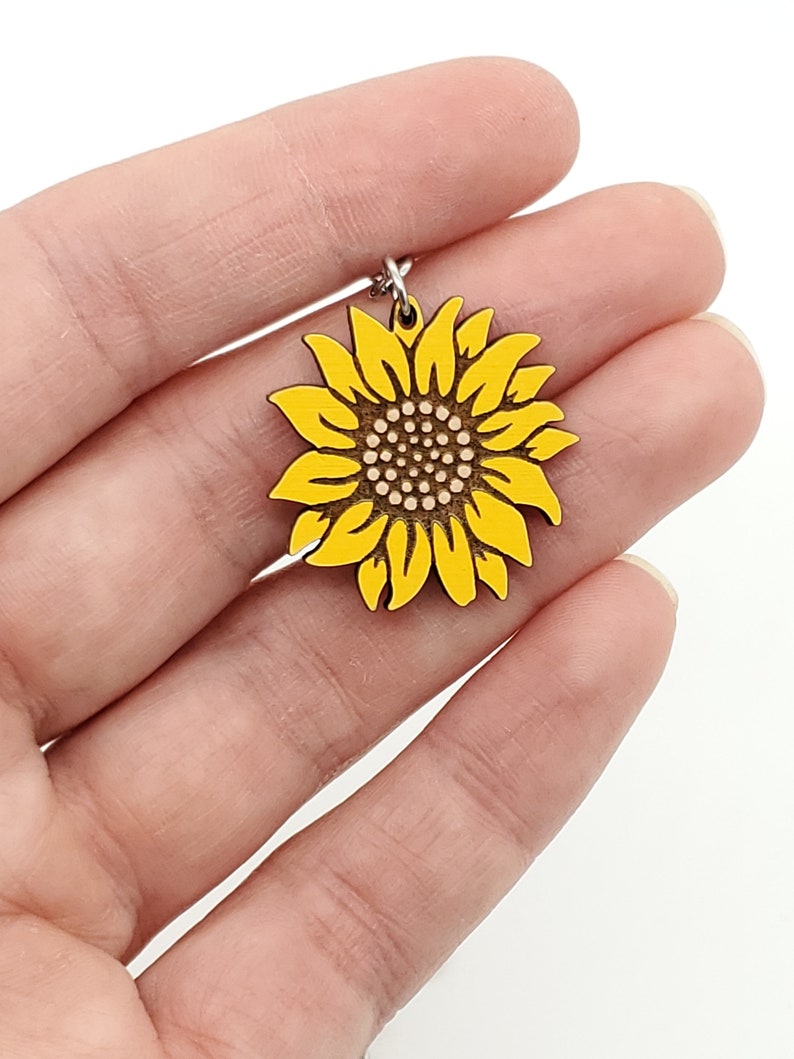 Sunflower Earrings Sunflower Studs Flower Earrings Earrings Etsy