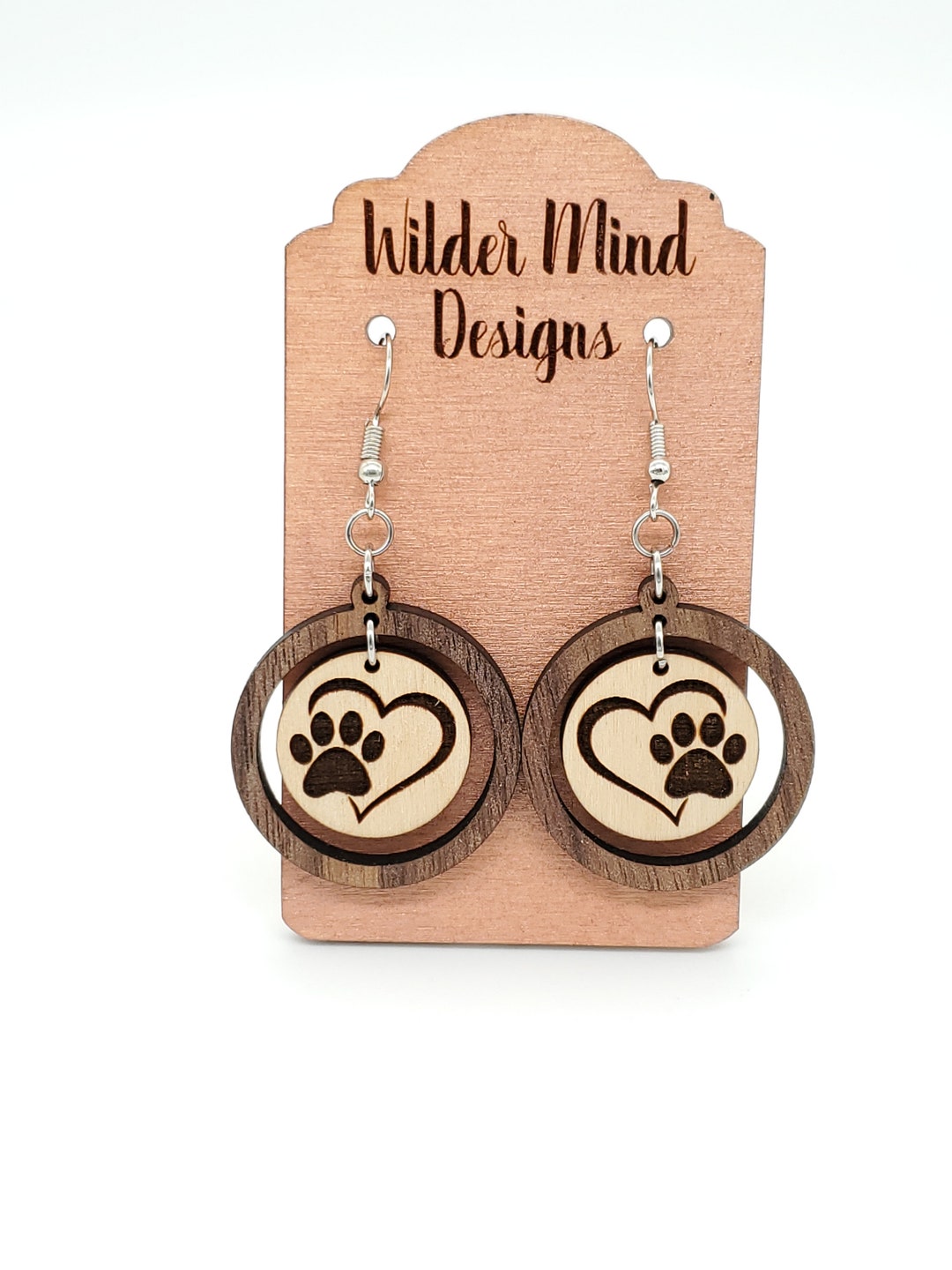 Paw Print Earrings, Paw Prints, Dog Earrings, Cat Earrings, Earrings ...