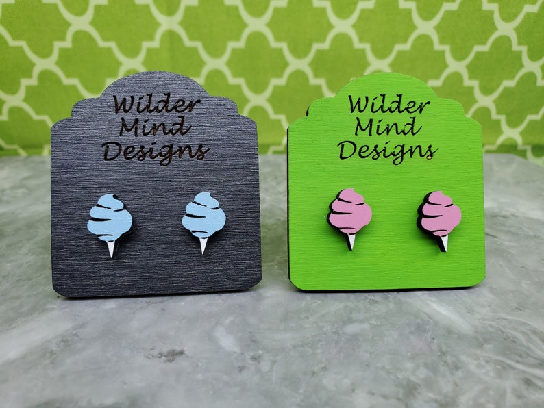 Earrings for girls Cotton Candy Studs Boardwalk Earrings Cute Earrings Carnival Earrings Cotton Candy Earrings