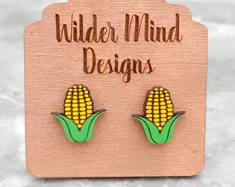 Corn on the Cob Earrings, Fun Earrings, Summer Earrings, Corn Earrings, Cute Earrings, Spring Earrings, Cookout Earrings, Food Earrings