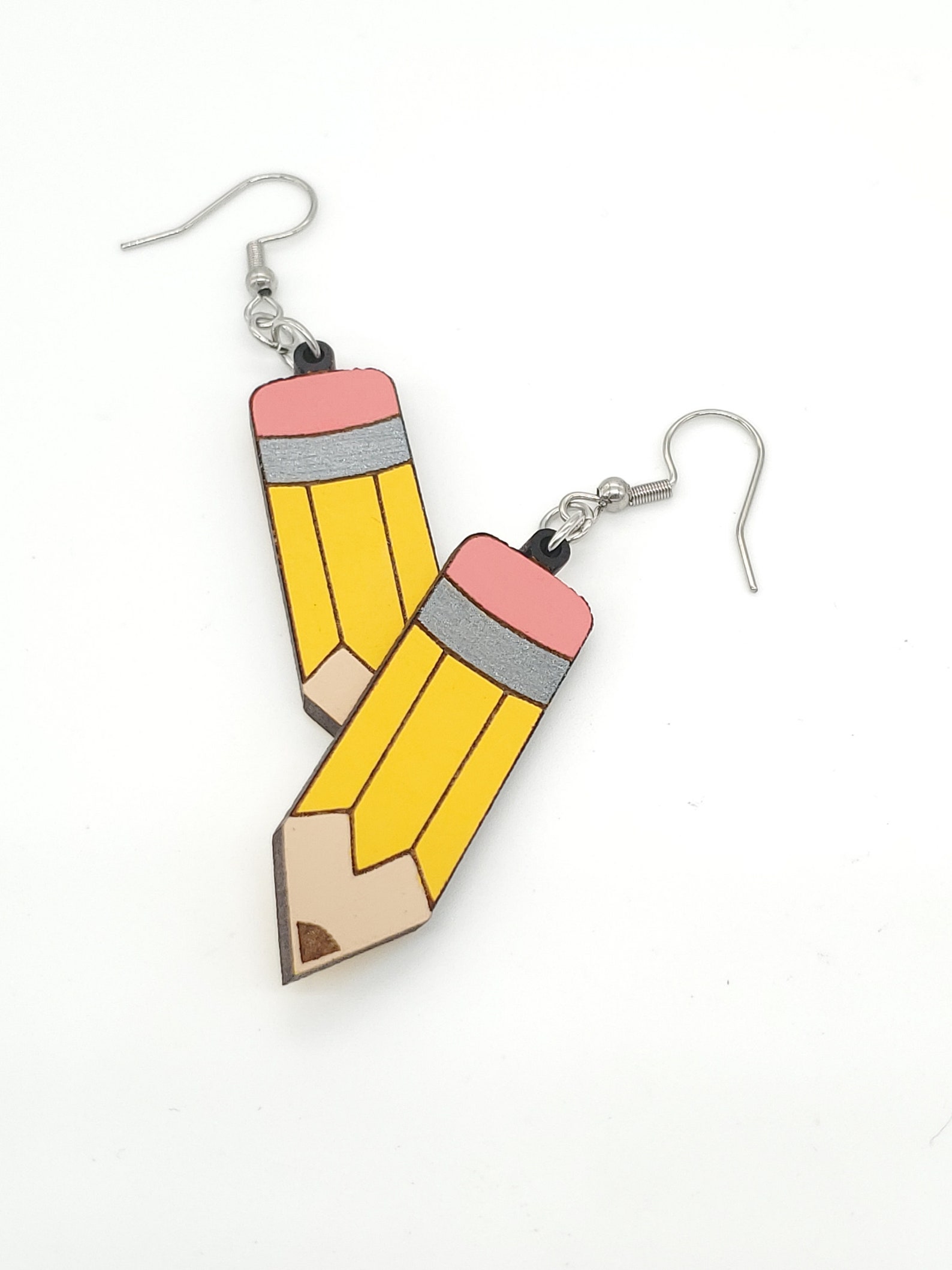 Pencil Earrings Teacher Earrings Back to School Teacher Etsy