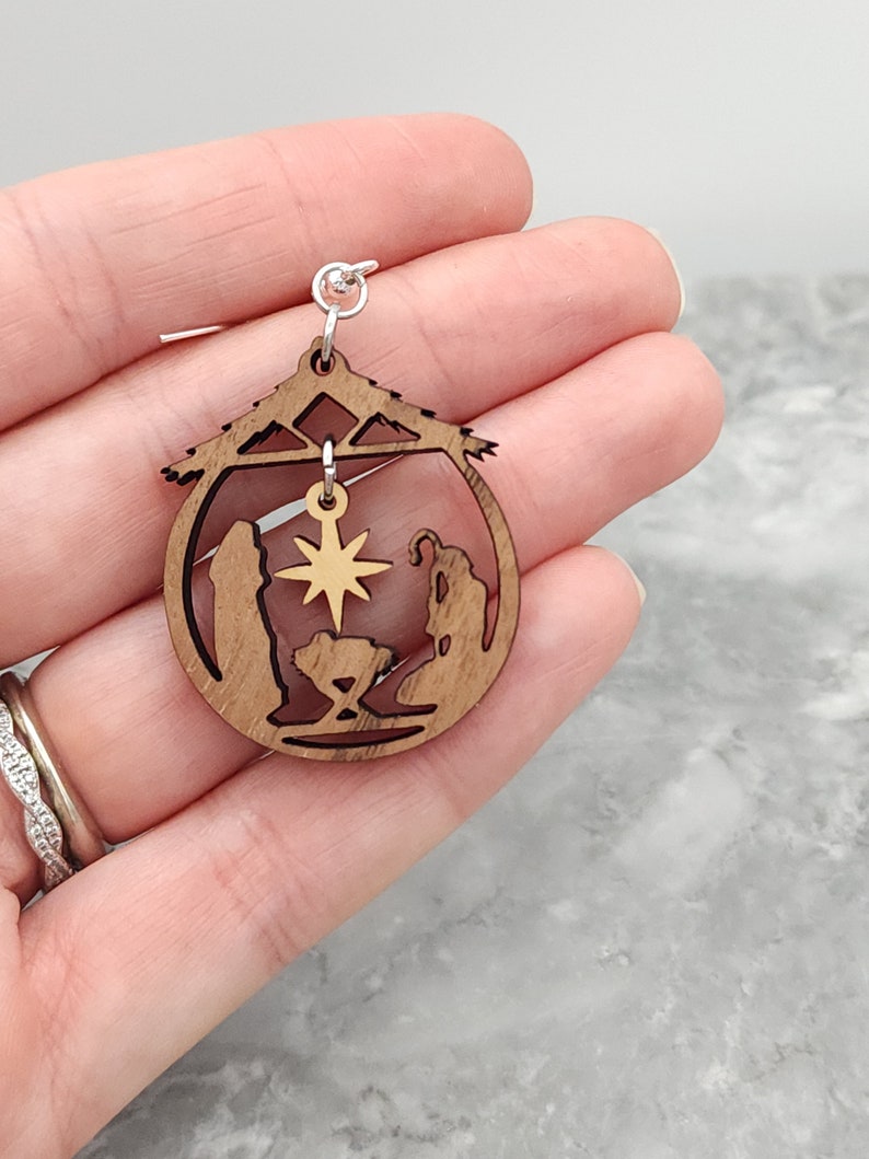 Nativity Earrings Christmas Earrings Religious Earrings Etsy