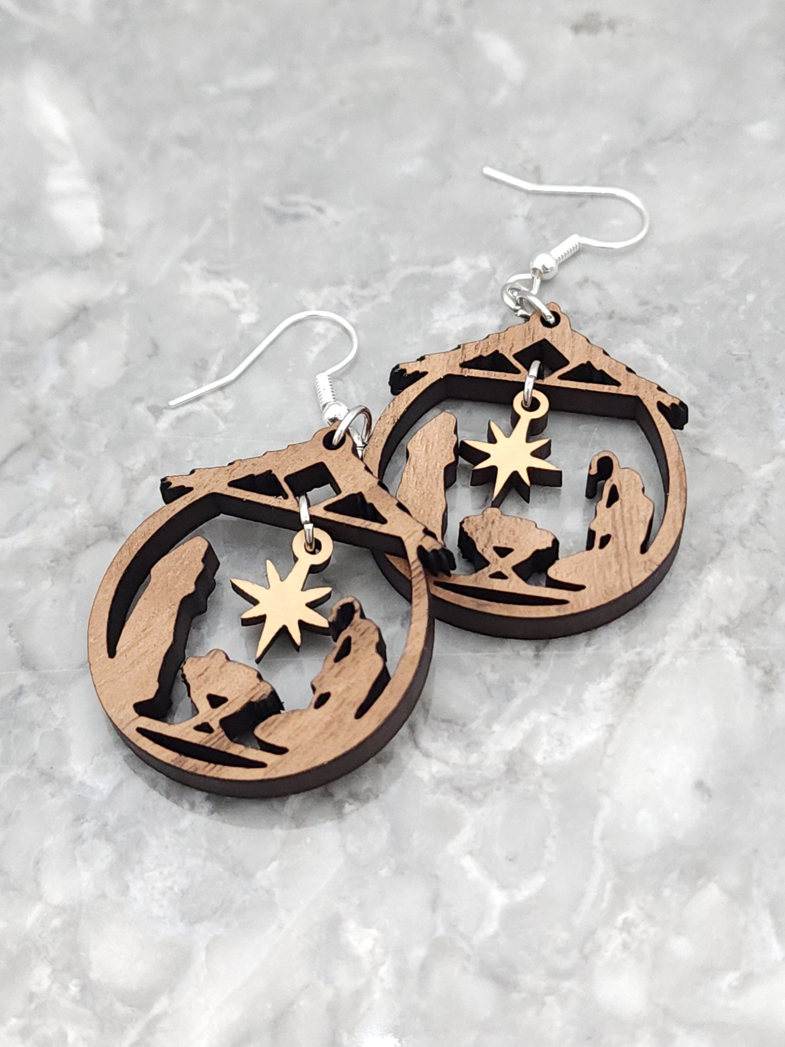 Nativity Earrings Christmas Earrings Religious Earrings Etsy