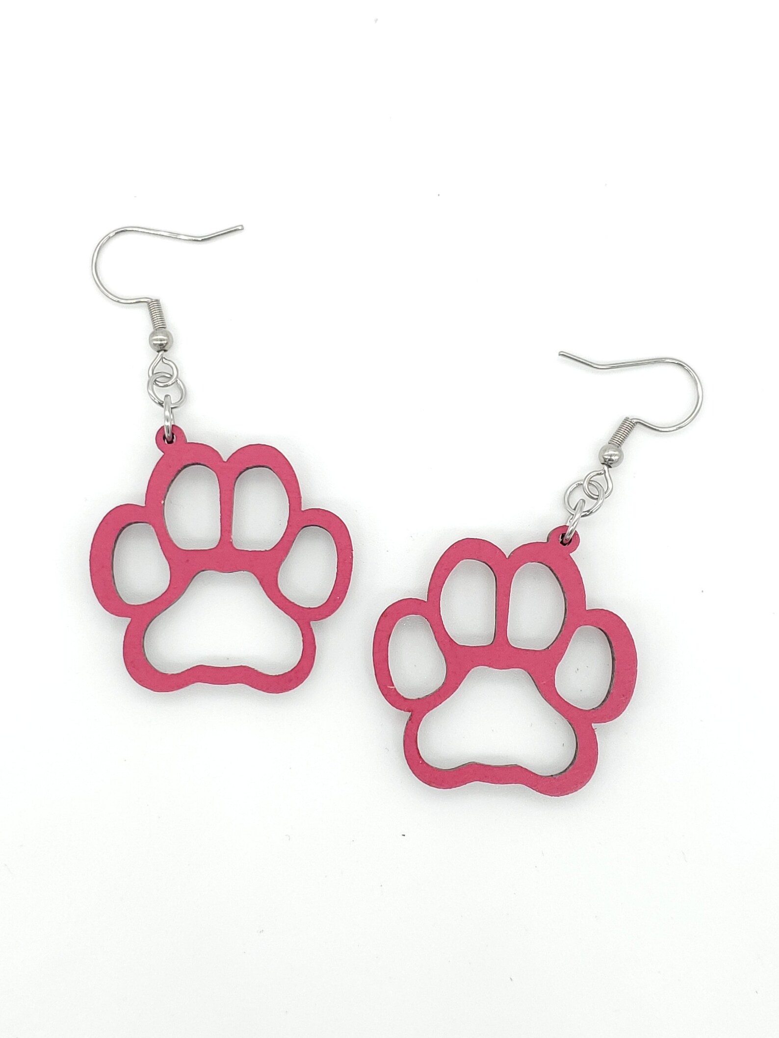 Paw Print Earrings Paw Prints Dog Earrings Cat Earrings - Etsy
