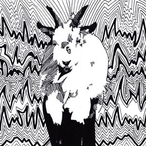 PRINT: Hand drawn. Groovy Goat