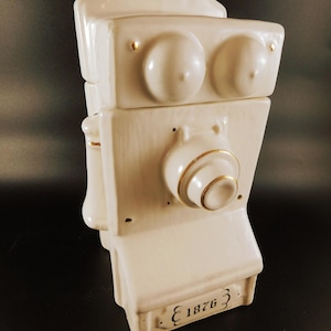 Vintage House of Webster 1876 phone biscuit/cookie jar-kitchen collectible