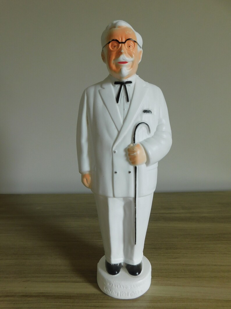 Vintage KFC Colonel Sanders plastic piggy bank coin bank Etsy