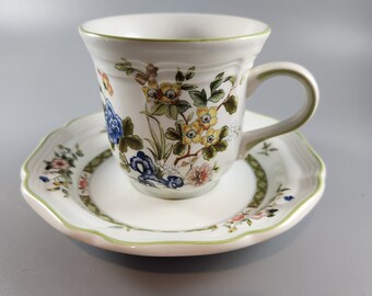 Vintage Mikasa Heritage &quot;Imari Bouquet&quot; cup saucer set-replacement-tableware-serveware-tea set-replacement china