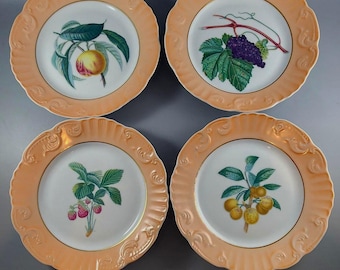 Refreshing Mottahedeh Summer Fruit Plates (10) Vista Alegre