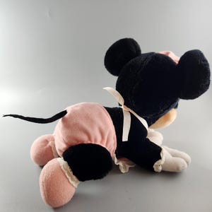 Vintage Baby Crawling Minnie Mouse Plush Stuffed Animal Walt Disney image 3