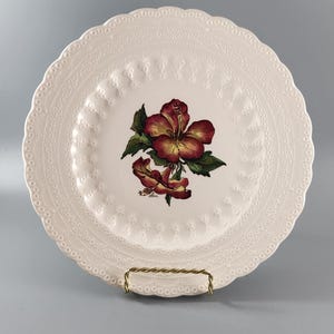 Plato de almuerzo vintage Spode &quot;Bermuda Flowers&quot;: hecho en Inglaterra
