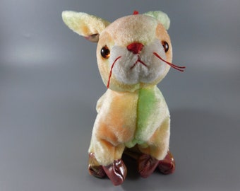 Vintage Ty Beanie Baby-2000 Chinese Zodiac Rabbit-tie dye rabbit-collectible plush toy-stuffed animal-vintage collectible toy