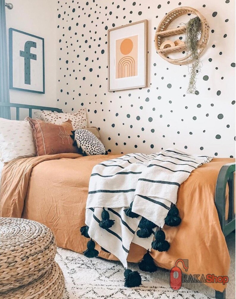 White/black Throw Blanket Morocco Wedding Blanket for Guest Etsy