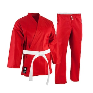 Karate Uniform for Kids & Adults with free Belts - Lightweight Martial Arts Gi Suit - Karate Suit for Training and Competition