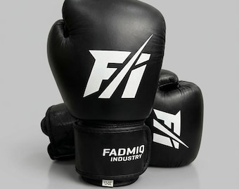 Guantes de boxeo de cuero auténtico / Para entrenamiento profesional, sparring y uso con saco pesado.