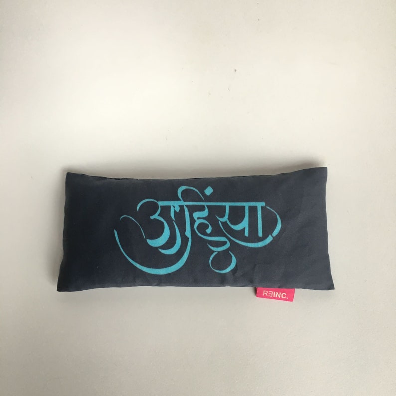 Eye Pillow Set Ahimsa Yoga Organic Aqua image 5