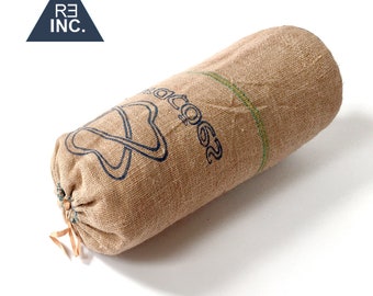 Organic Yoga Bolster large – coffee – recycled – unique