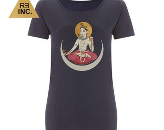 Shiva Yoga T-shirt dark blue