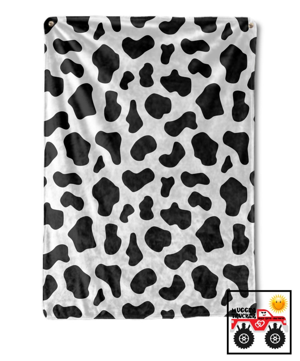 Cow Print Blanket Fun Western Gift Throw Blankets Gift for Etsy