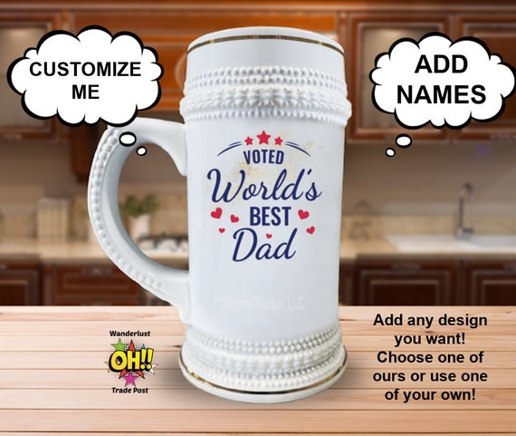 Dad Stein Personalized Dad Gift Father's Day Gift from Son Best Dad Mug 