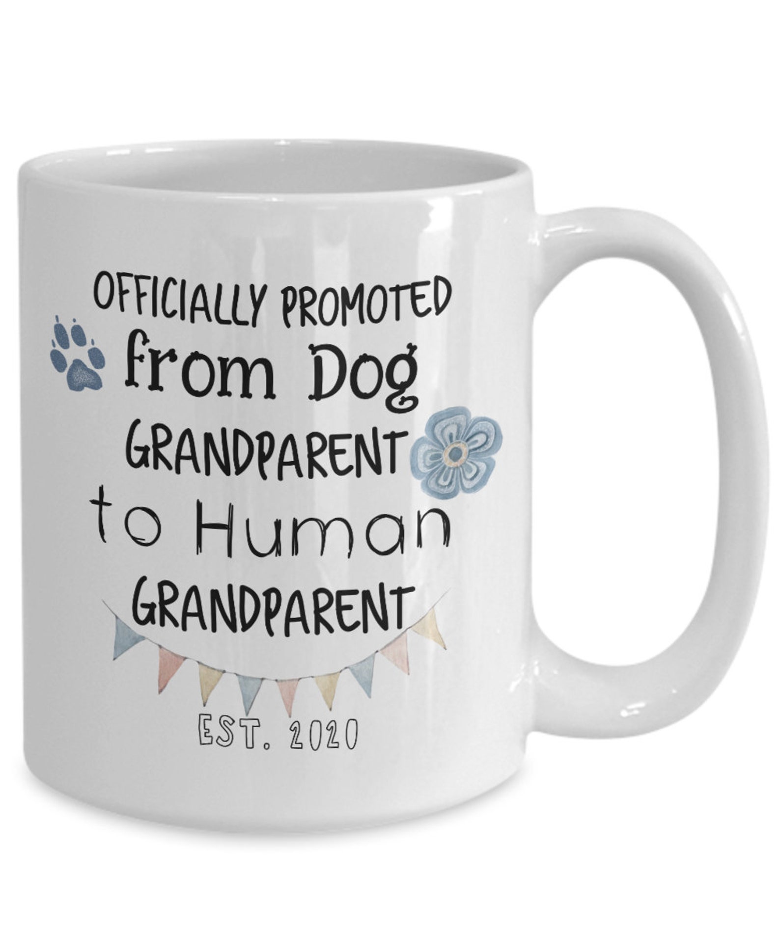 Promoted Dog Grandparent to Human Grandparent Mug Gift Etsy