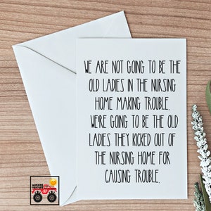 Funny Card For Friend, Birthday Cards , Funny Birthday Card , 50th Birthday,  60th birthday t, Custom Greeting Card, Gift For Friend