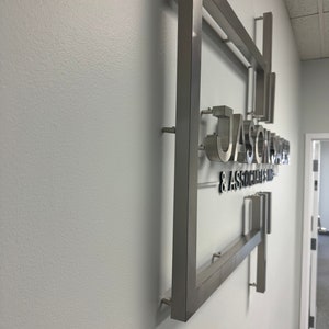 Custom 3D Stainless Steel Logo Sign, Laser Cut Metal Business Sign ...