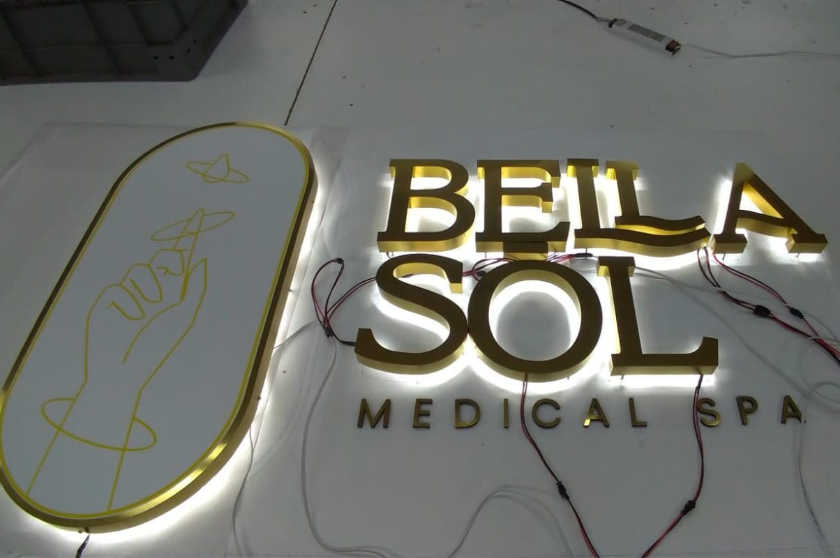 Custom Double-sided LED Lighted Outdoor Business Pole Sign