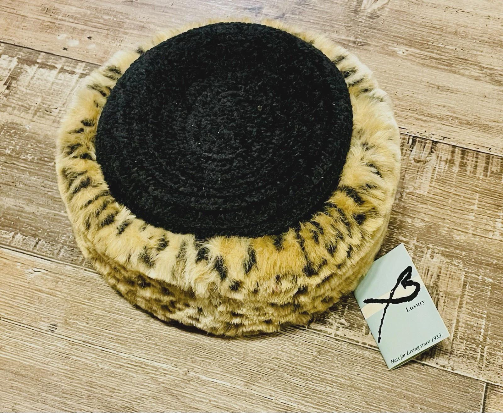 Betmar Tan Faux Fur Hat with Gold Chain Betmar Fur Hats for Women for sale | eBay main image 2