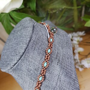 Handmade Art Deco beaded necklace image 3